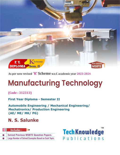Manufacturing Technology – Techknowledge Publications