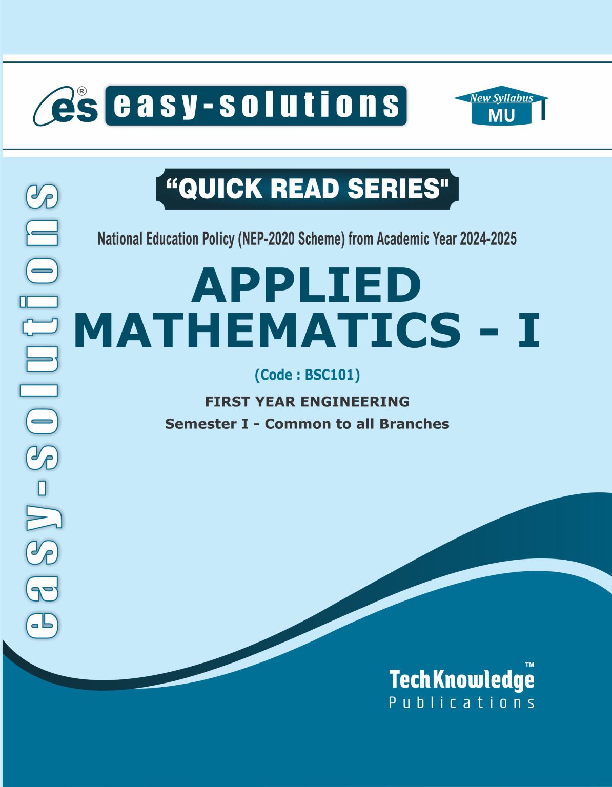 Simplesolutions Standard Based Math Easy Solution – Applied Mathematics – I – Techknowledge Publications