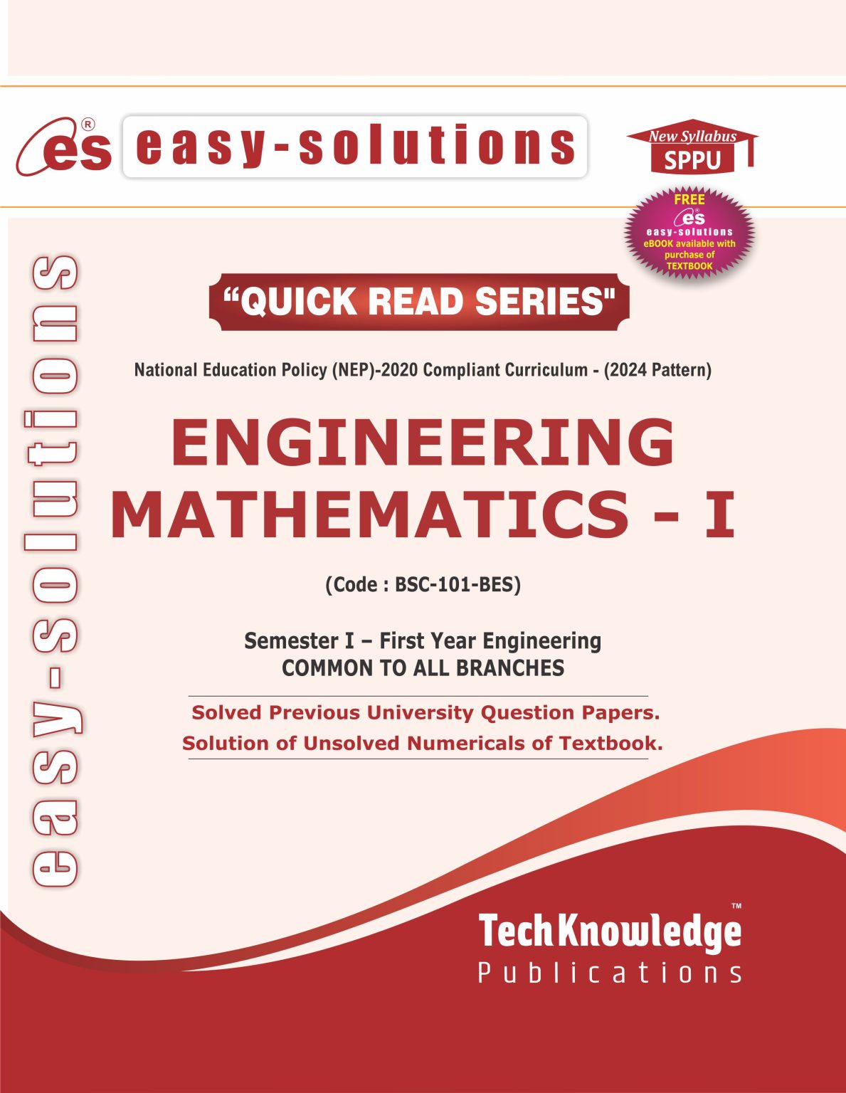 Easy Solution – Engineering Mathematics – I – Techknowledge Publications